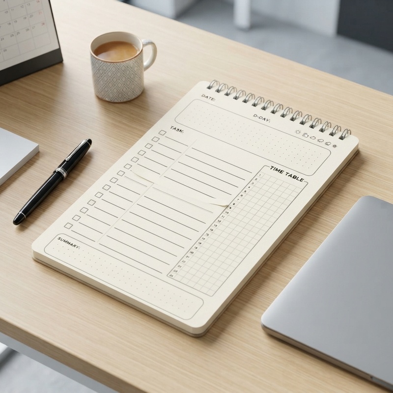 Office Stationery Supply List - 1 шт. Планер-ежедневник на спирали формата