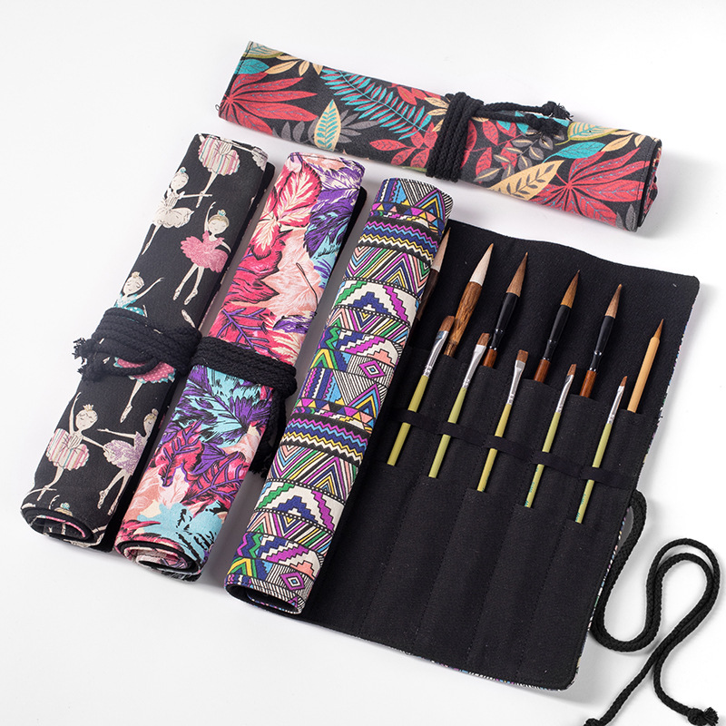 Pen Pouch Roll - Чехол-кисть для карандашей, 20 отверстий, для