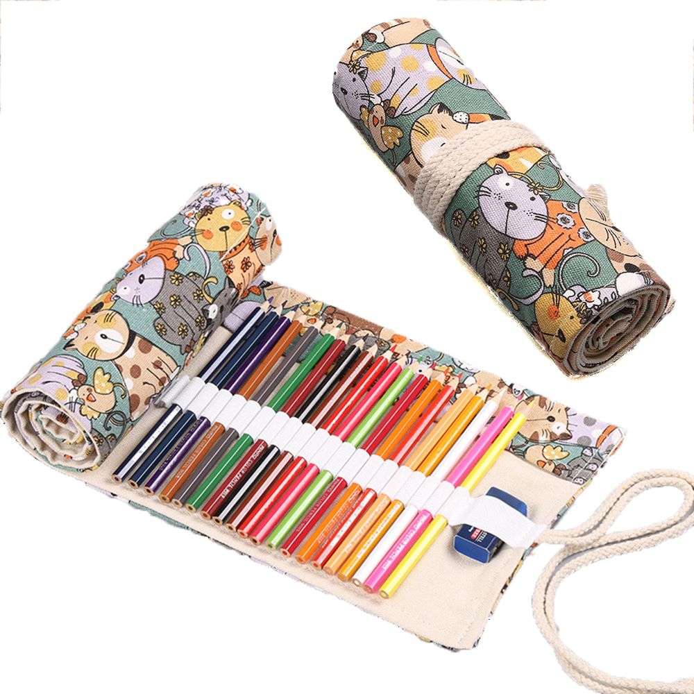 Креативный милый кот-ролл для  – обзор и цена Pen Pouch Roll